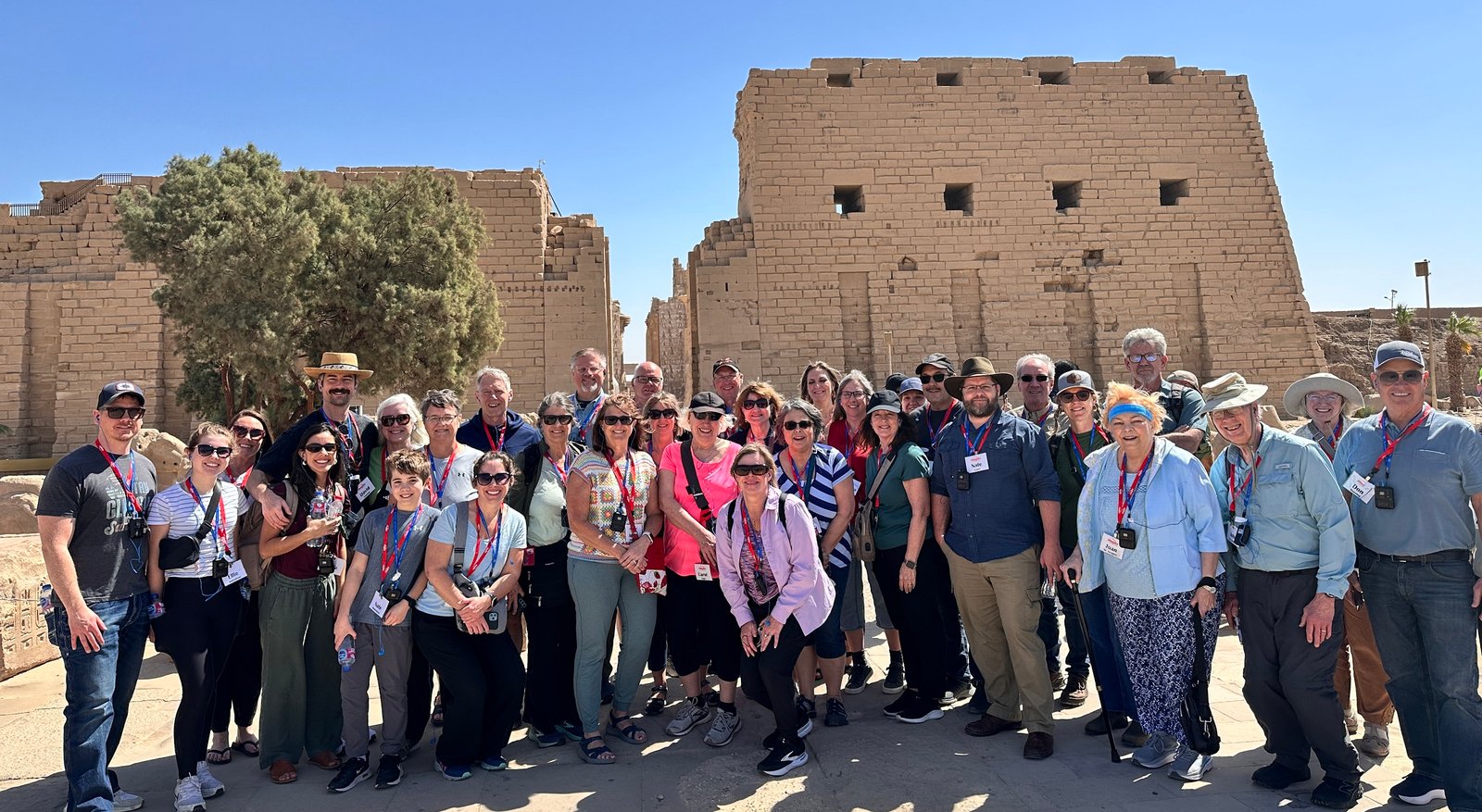 Egypt Tour Group at Karnak Temple
