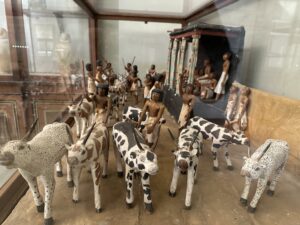 Painted wooden cattle census model of Meketre, JE 46724, with Meketre, scribes, herders and spotted cattle, from tomb TT280 at Sheikh Abd el-Qurna