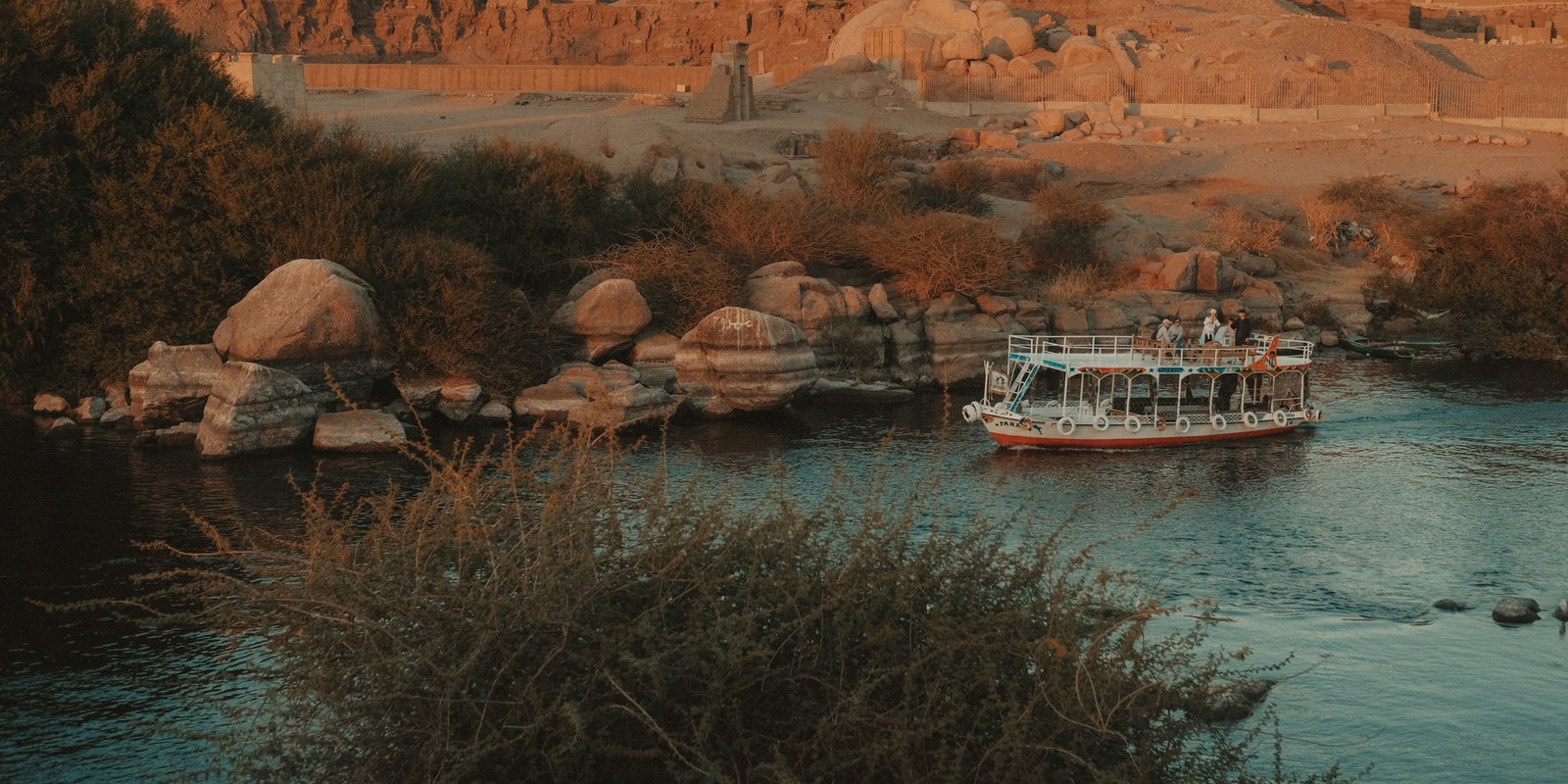 Ancient Egyptian ruins beside the Nile, providing historical context for the biblical Exodus chronology
