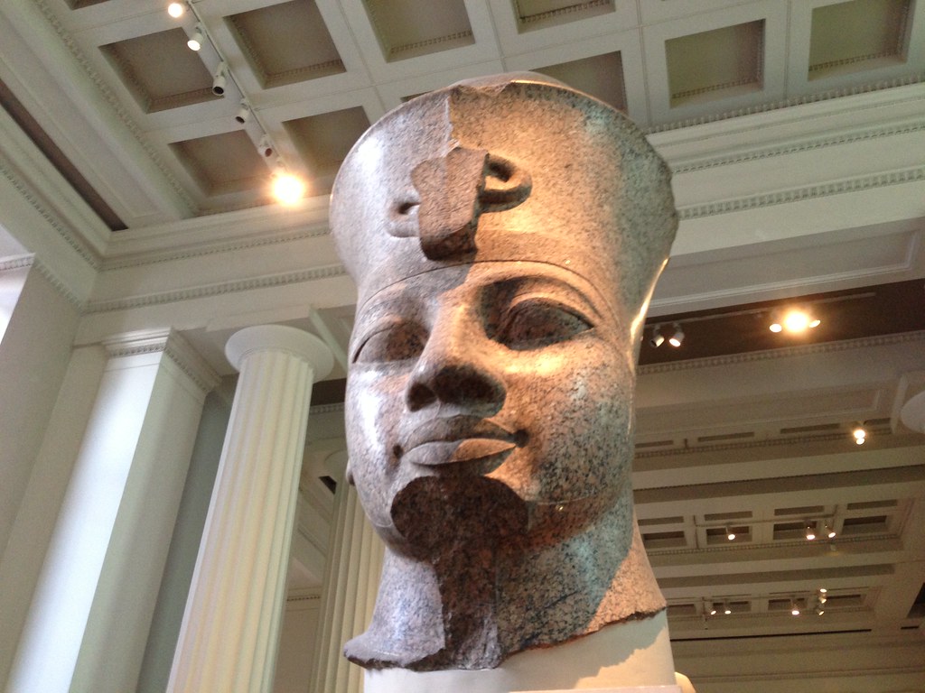 Bust of Pharaoh Amenhotep III in the British Museum, photographed by Nate Loper