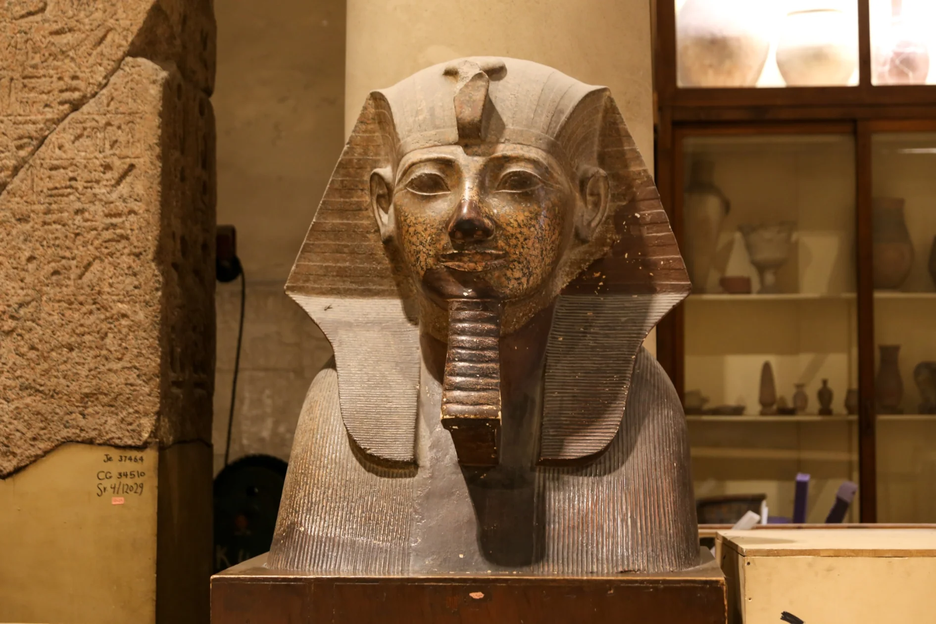 Sphinx statue in the Egyptian Museum in Cairo
