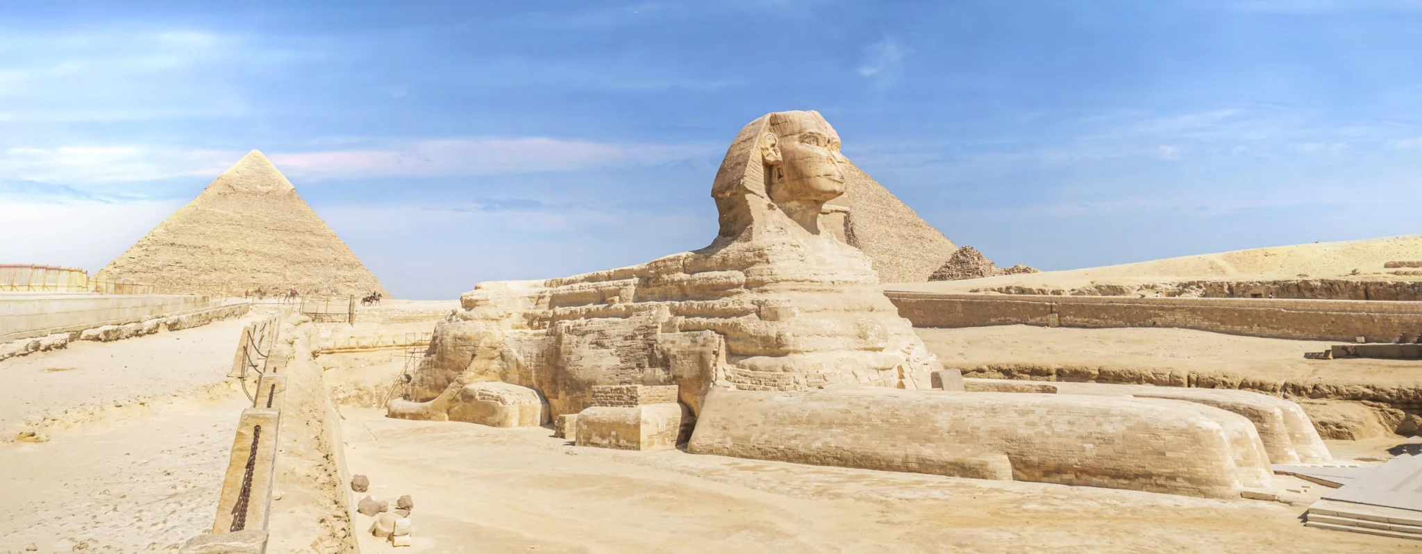 Great Sphinx beside the Pyramids of Giza